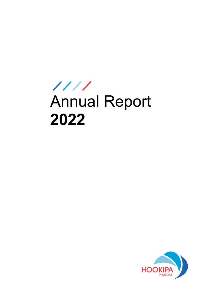 HOOKIPA Pharma Inc.（HOOK）2022财年年度报告（英文版）