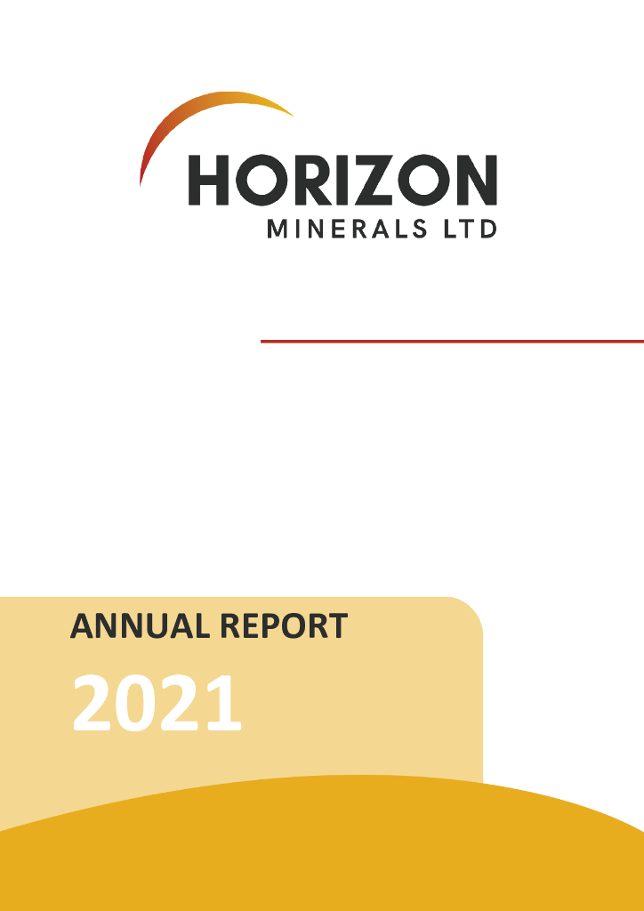 Horizon Minerals（HRZ）2021财年年度报告（英文版）