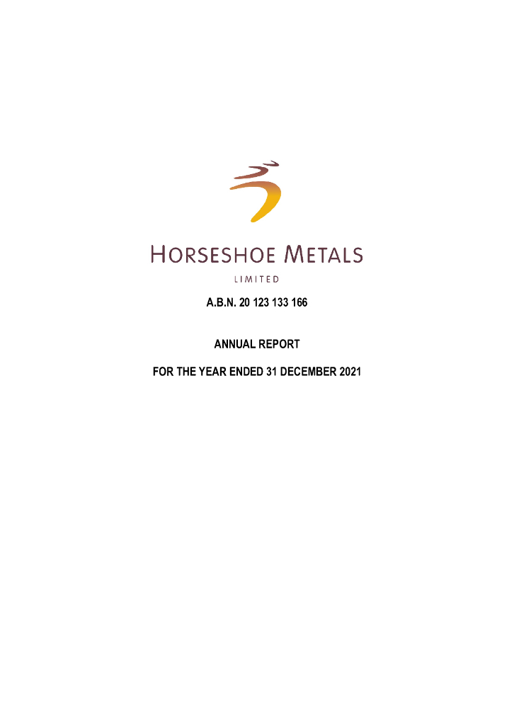 Horseshoe Metals Limited（HOR）2021财年年度报告（英文版）