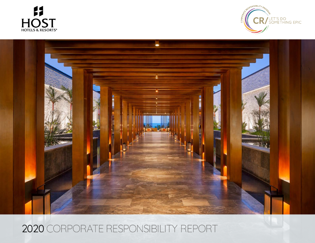 Host Hotels&Resorts Inc.（HST）2020年企业责任报告（英文版）