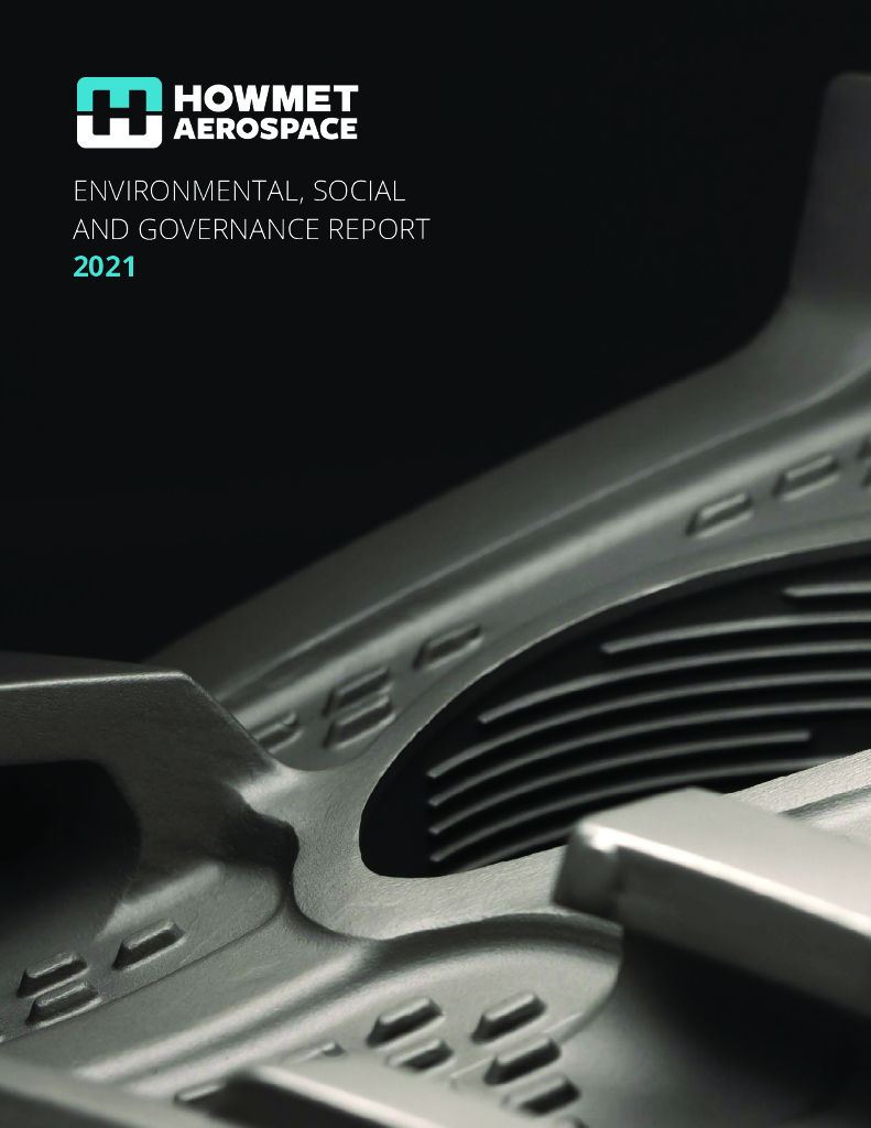 Howmet Aerospace Inc.（HWM）2021年ESG报告（英文版）