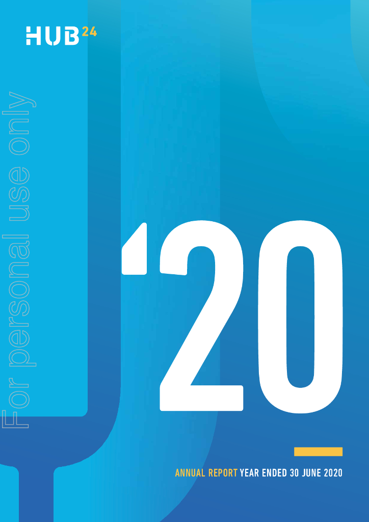 HUB24（HUB）2020财年年度报告（英文版）