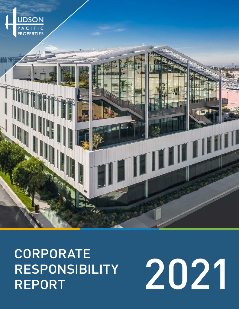 Hudson Pacific Properties Inc（HPP）2021年企业责任报告（英文版）