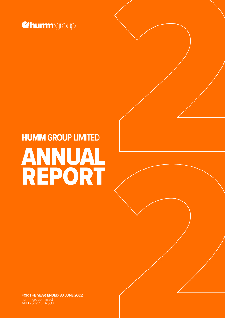 humm group（HUM）2022财年年度报告（英文版）