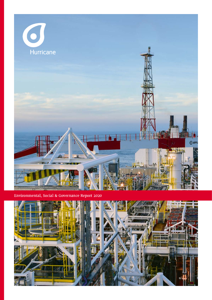 Hurricane Energy Plc（HUR）2020年ESG报告（英文版）