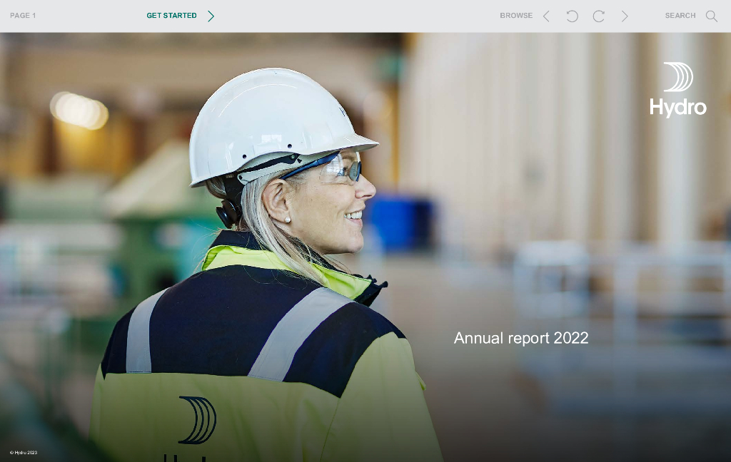 Hydro ASA 2022财年年度报告（英文版）