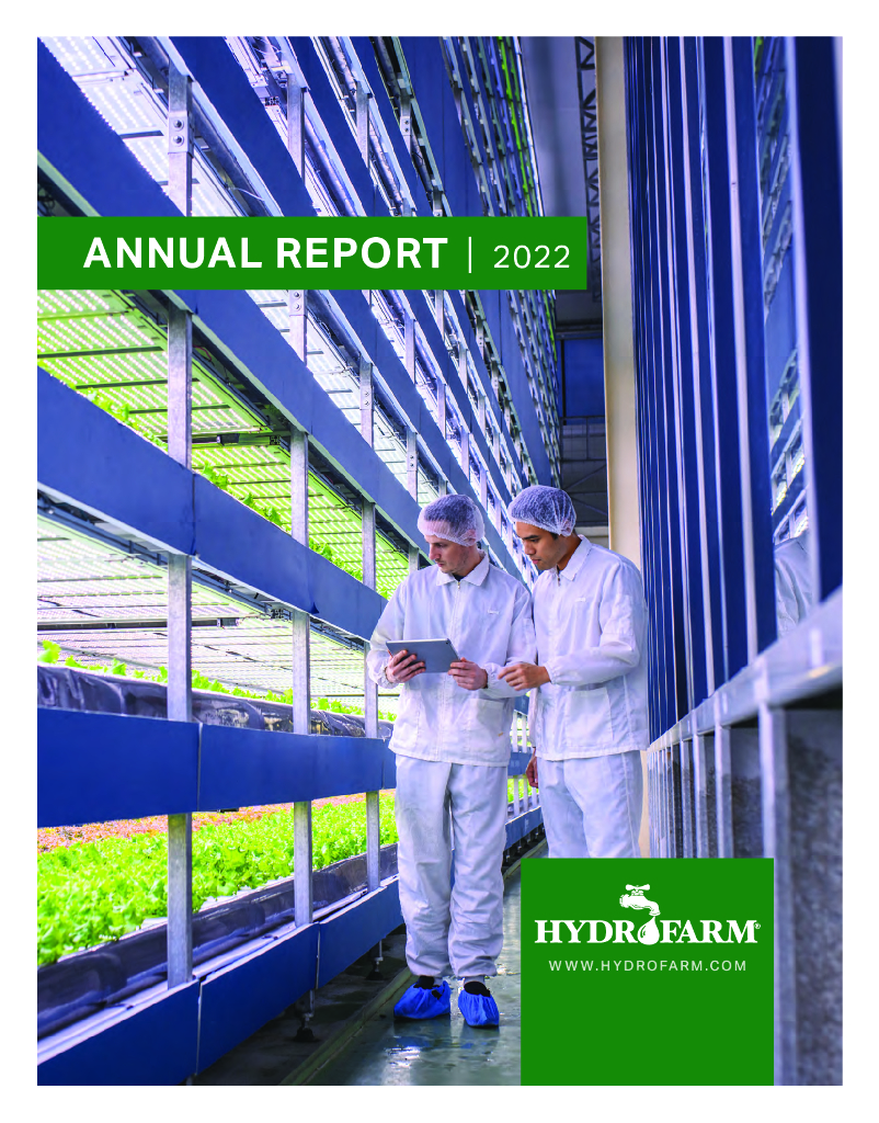Hydrofarm Holdings Group,Inc.（HYFM）2022财年年度报告（英文版）