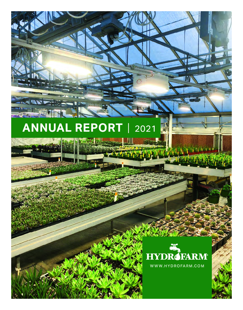 Hydrofarm Holdings Group,Inc.（HYFM）2021财年年度报告（英文版）