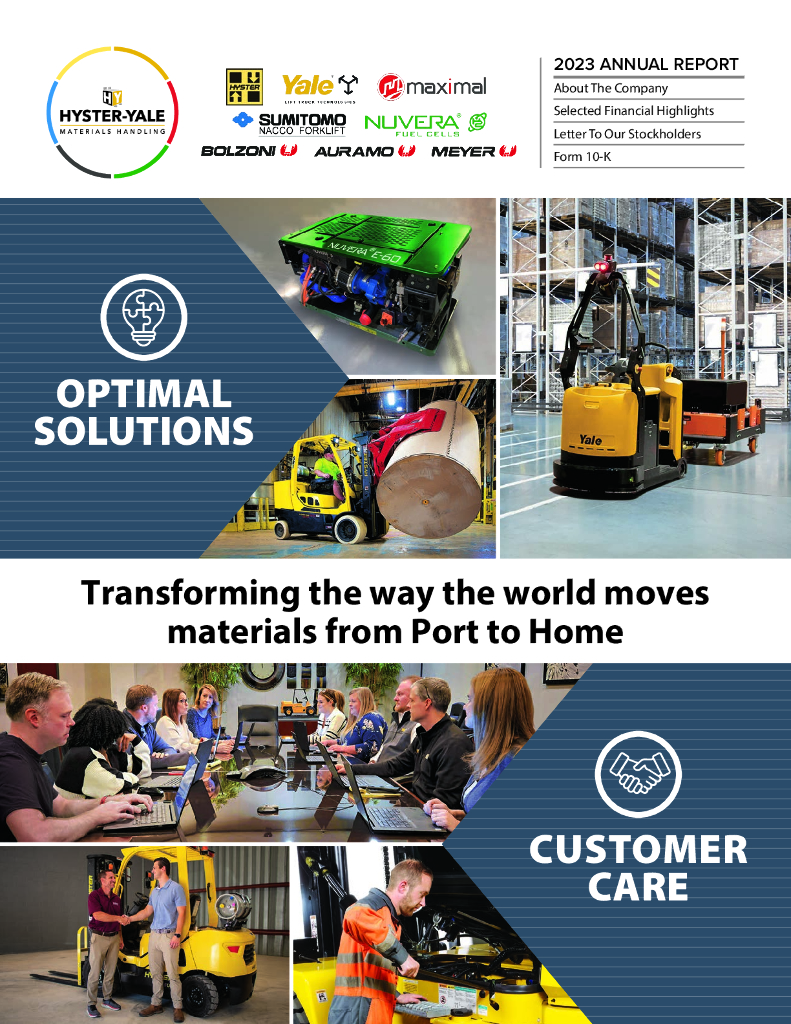 Hyster-Yale Materials Handling（HY）2023财年年度报告（英文版）
