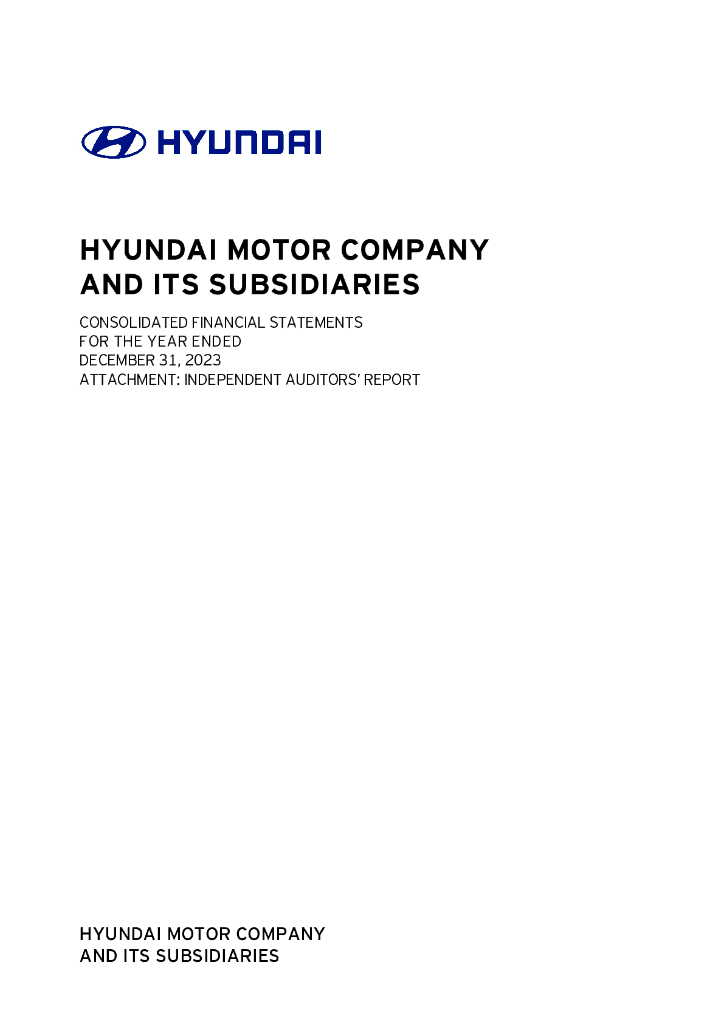 Hyundai Motor Company（HYMTF）2023财年年度报告（英文版）