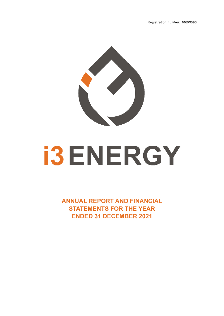 i3 Energy Plc（I3E）2021财年年度报告（英文版）