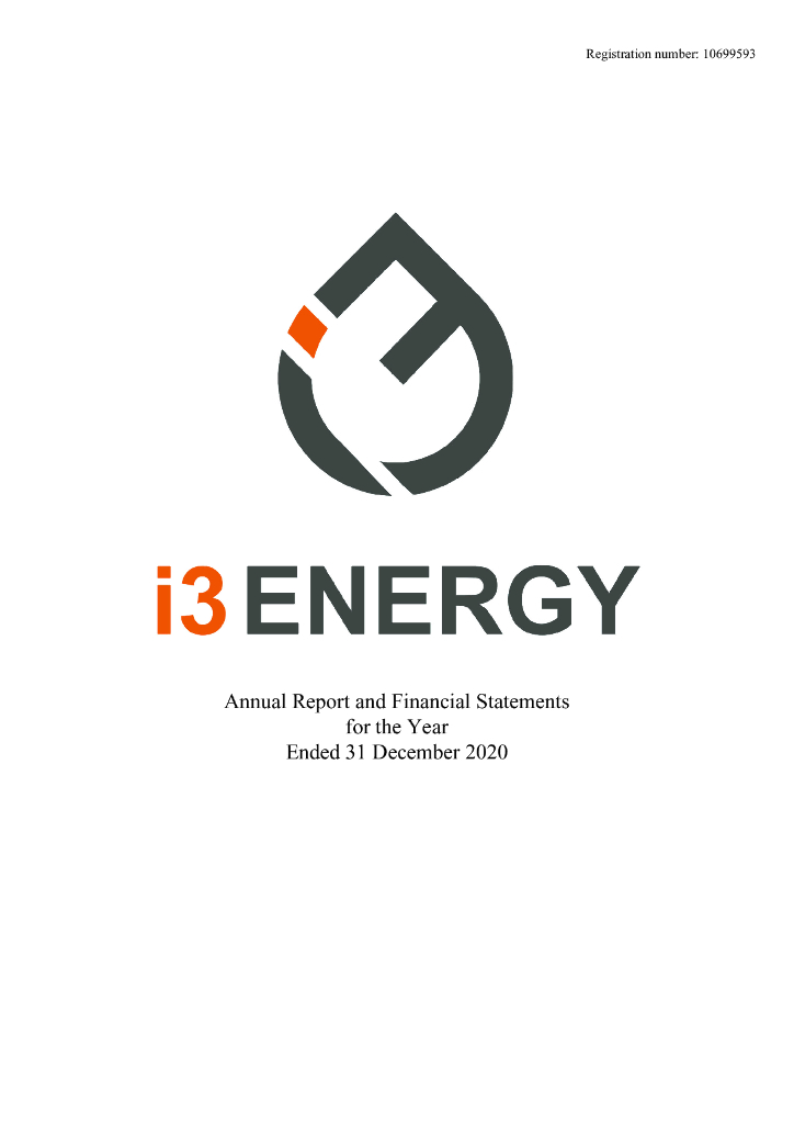 i3 Energy Plc（I3E）2020财年年度报告（英文版）