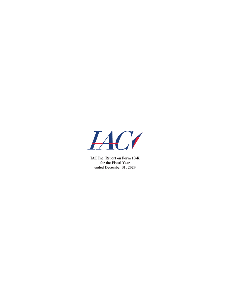IAC/InterActiveCorp（IAC）2023财年年度报告（英文版）