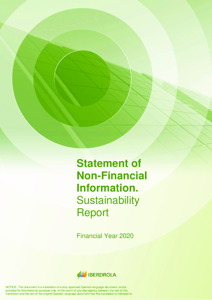 Iberdrola S.A.（IBDSF）2020年可持续发展报告（英文版）