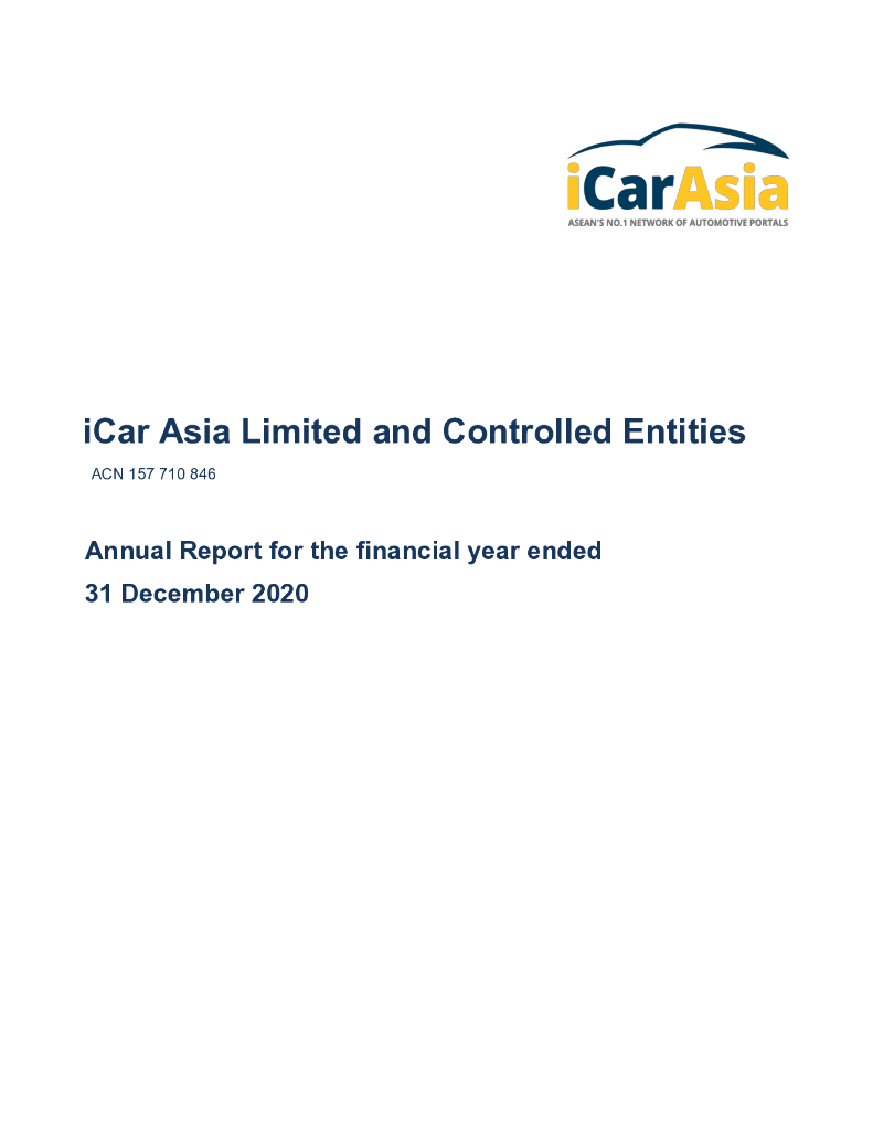 iCar Asia（ICQ）2020财年年度报告（英文版）