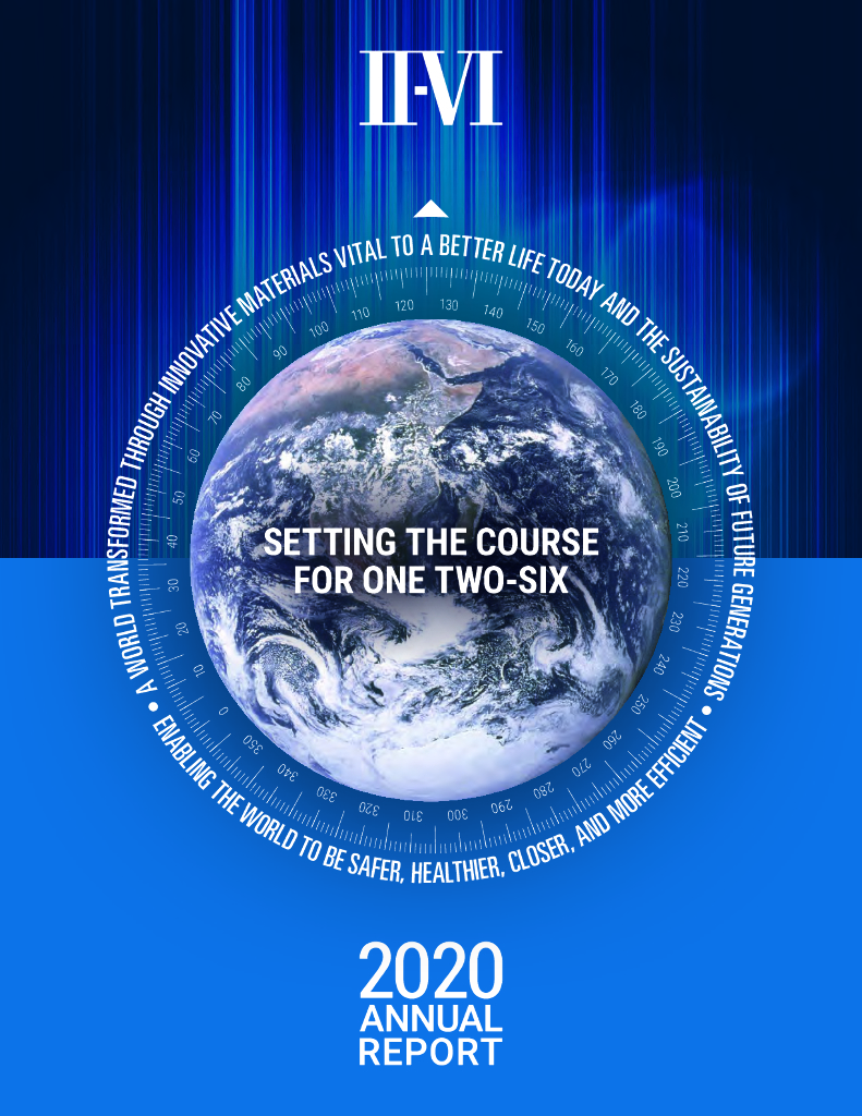II-VI Incorporated（IIVI）2020财年年度报告（英文版）