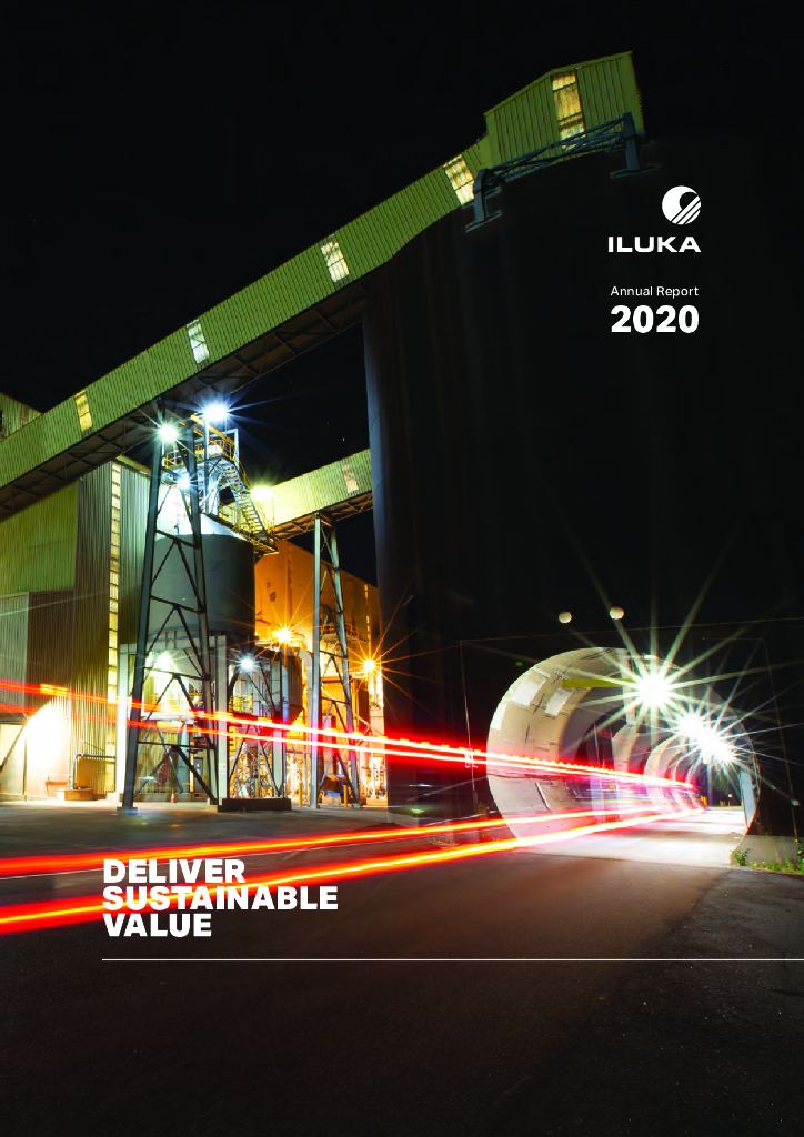 Iluka Resources Limited（ILU）2020财年年度报告（英文版）