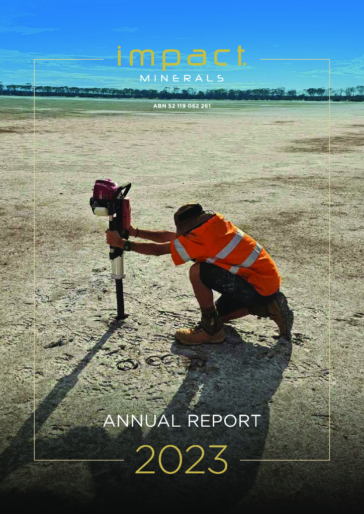 Impact Minerals Limited（IPT）2023财年年度报告（英文版）