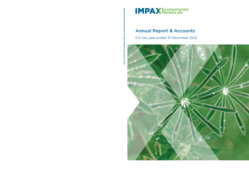 Impax Environmental Markets Plc（IEM）2022财年年度报告（英文版）