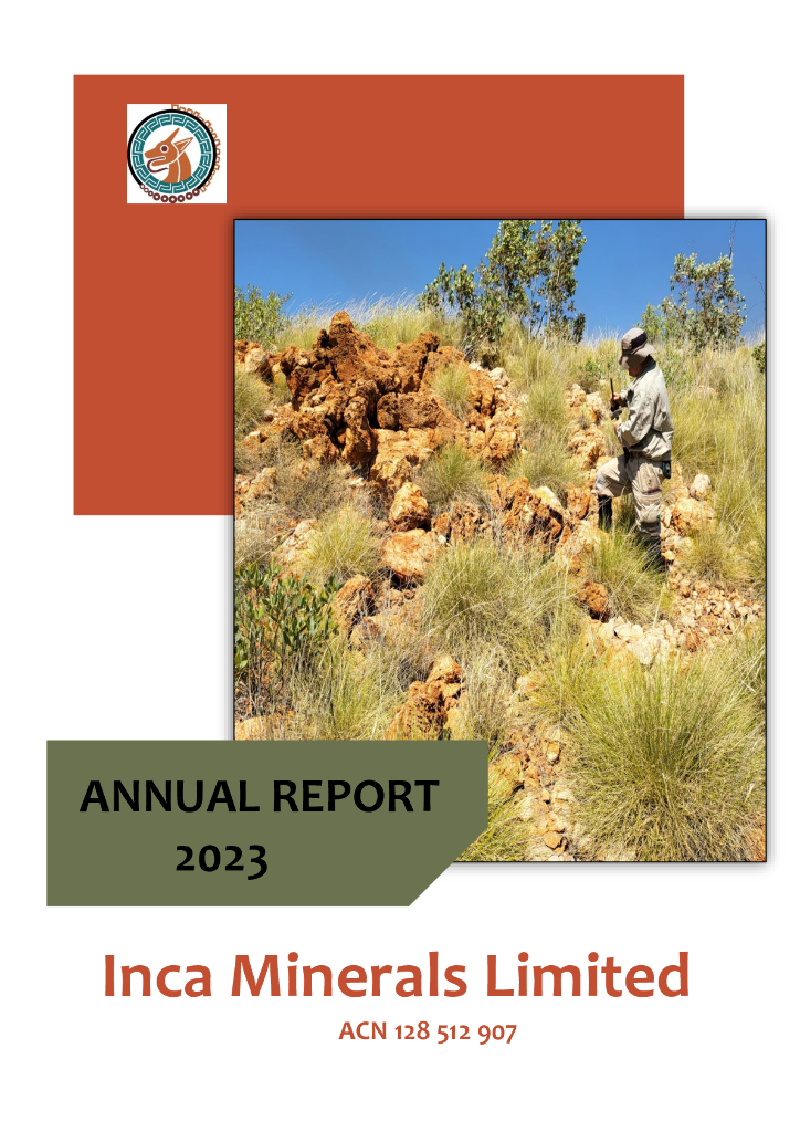 Inca Minerals Limited（ICG）2023财年年度报告（英文版）