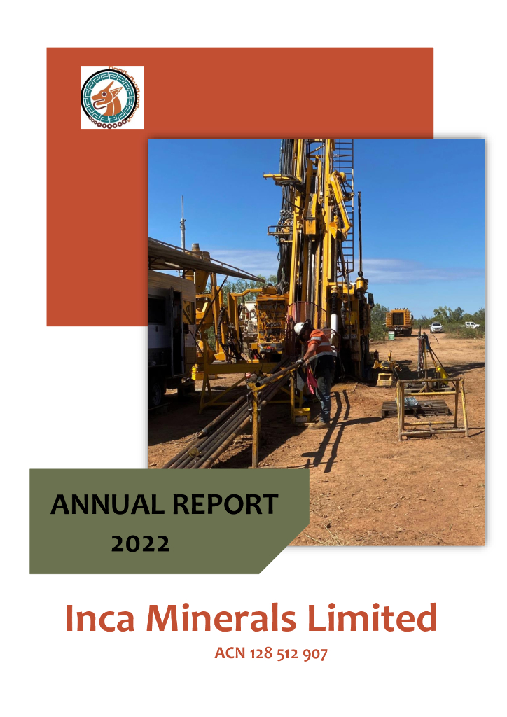 Inca Minerals Limited（ICG）2022财年年度报告（英文版）
