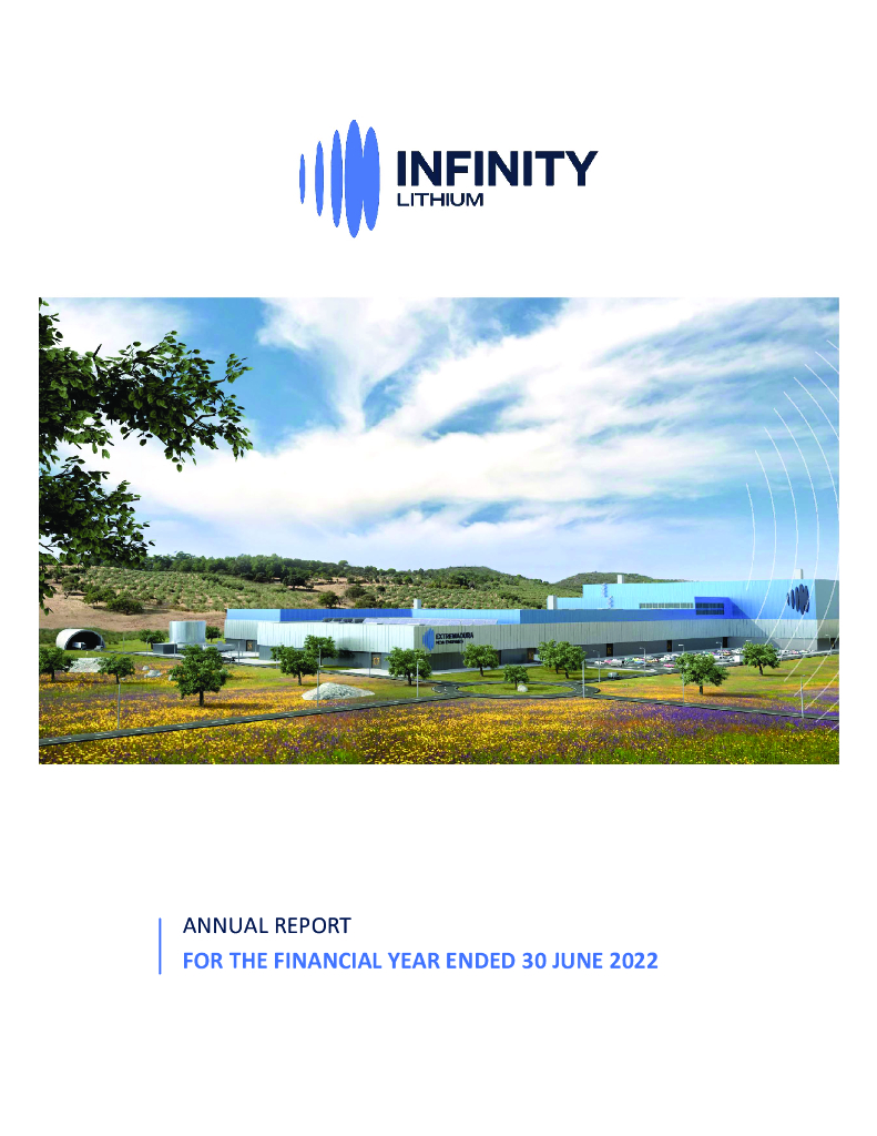 Infinity Lithium Corporation（INF）2022财年年度报告（英文版）