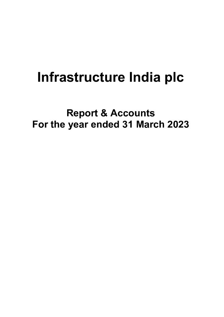 Infrastructure India（IIP）2023财年年度报告（英文版）