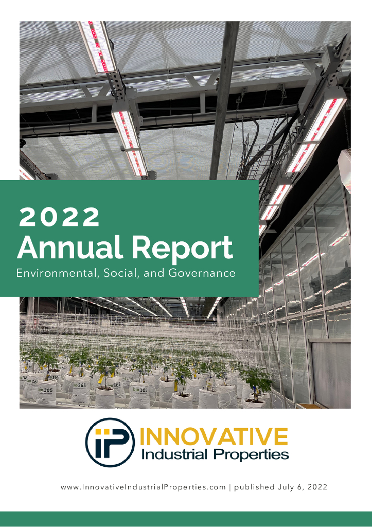 Innovative Industrial Properties Inc（IIPR）2022年ESG报告（英文版）