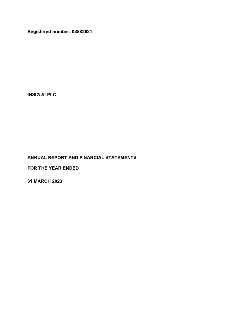 Insig AI PLC（INSG）2023财年年度报告（英文版）