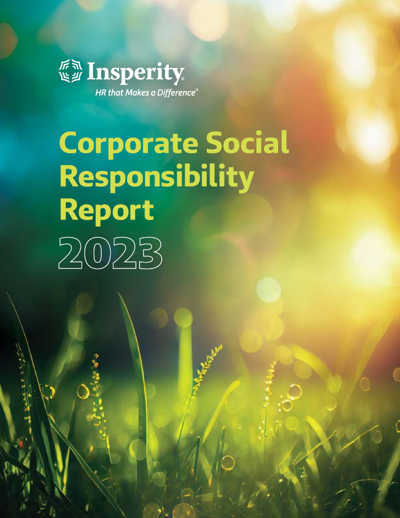 Insperity Inc.（NSP）2023年企业社会责任报告（英文版）