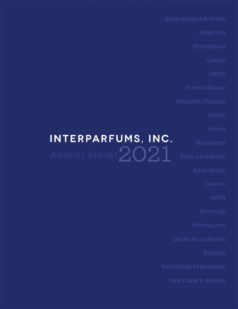 Inter Parfums（IPAR）2021财年年度报告（英文版）