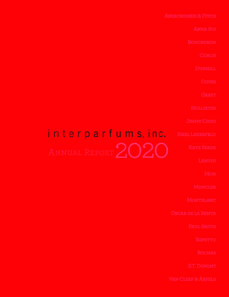 Inter Parfums（IPAR）2020财年年度报告（英文版）