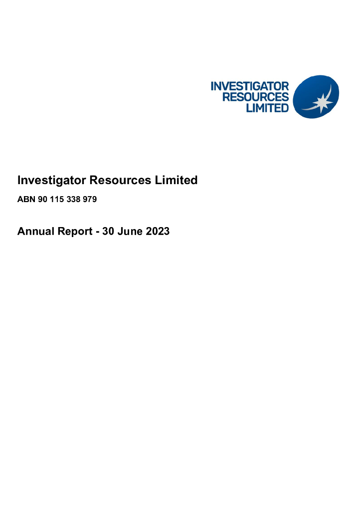 Investigator Resources Limited（IVR）2023财年年度报告（英文版）