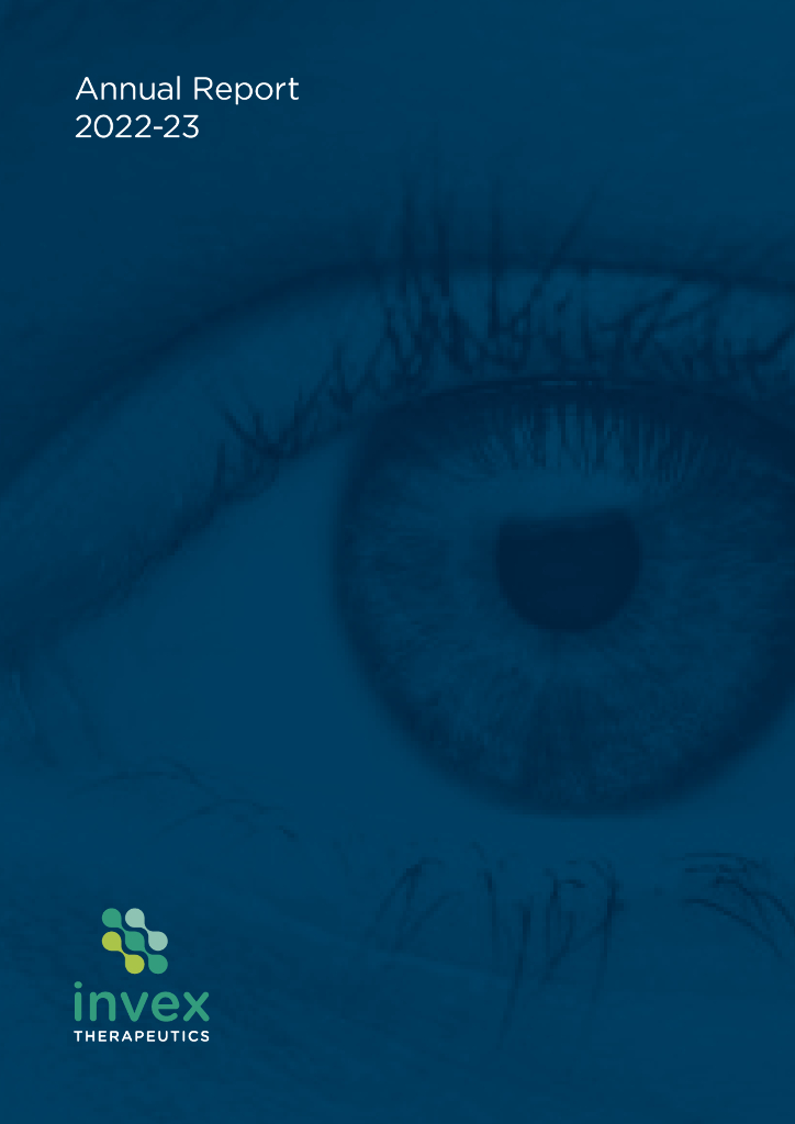 Invex Therapeutics Ltd（IXC）2023财年年度报告（英文版）