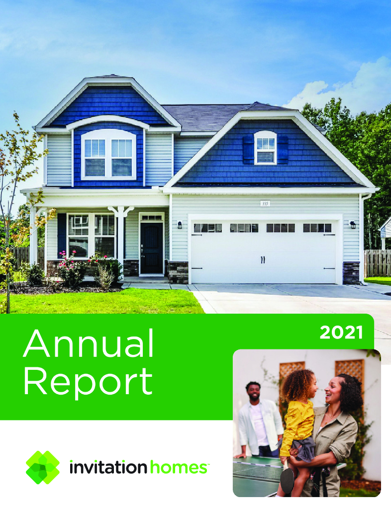 Invitation Homes Inc.（INVH）2021财年年度报告（英文版）