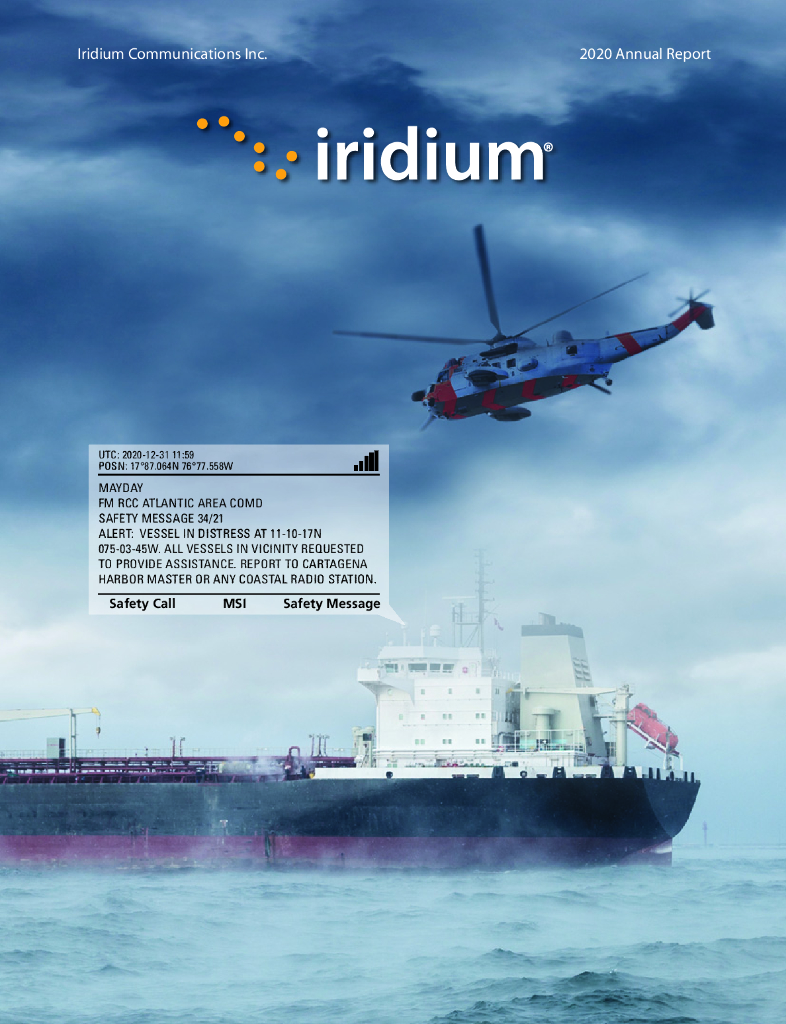 Iridium Communications Inc（IRDM）2020财年年度报告（英文版）