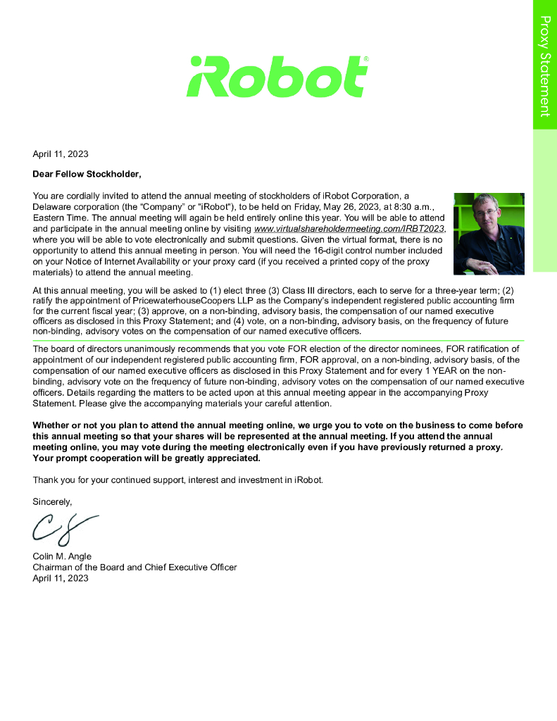 iRobot Corporation（IRBT）2022财年年度报告（英文版）