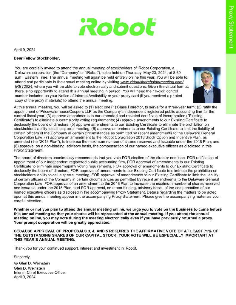 iRobot Corporation（IRBT）2023财年年度报告（英文版）