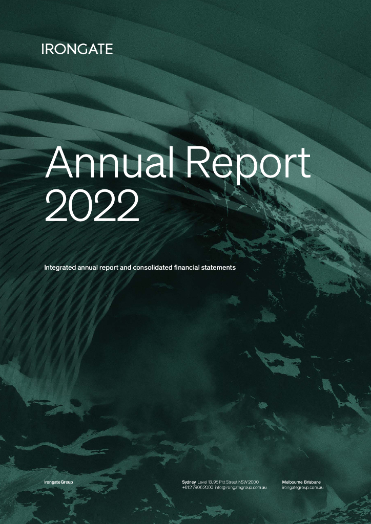 Irongate Group（IAP）2022财年年度报告（英文版）