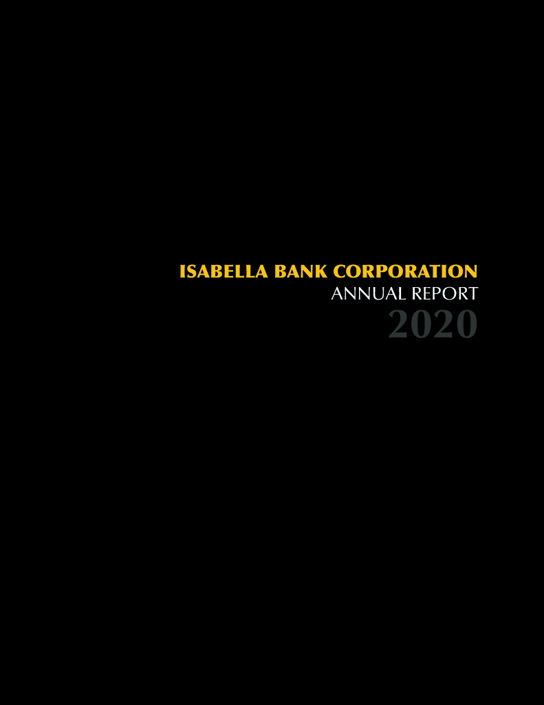 Isabella Bank Corp.（ISBA）2020财年年度报告（英文版）