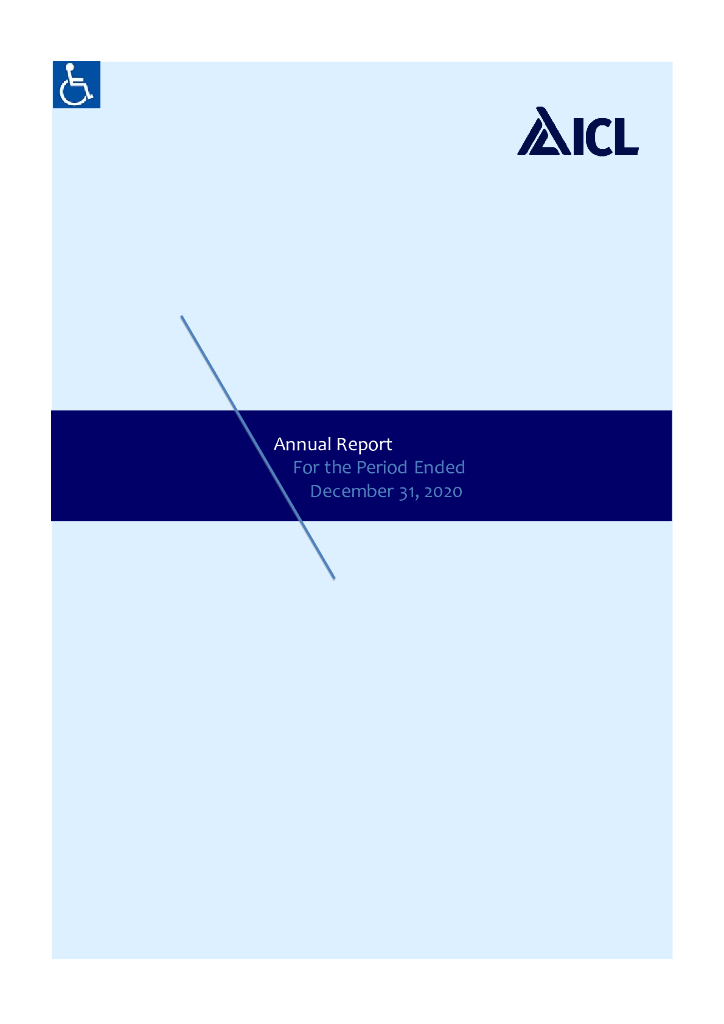 Israel Chemicals Limited（ICL）2020财年年度报告（英文版）
