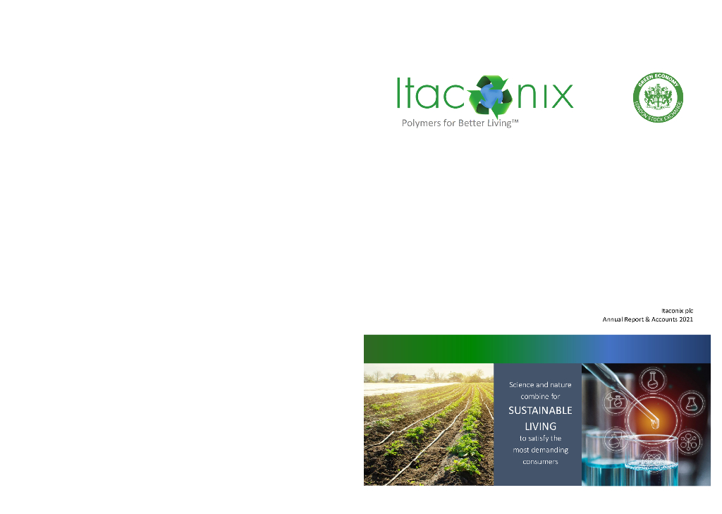 Itaconix plc（ITX）2021财年年度报告（英文版）