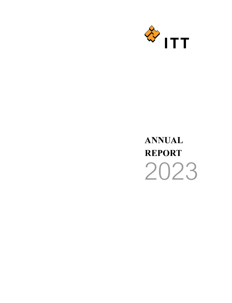 ITT Corp.（ITT）2023财年年度报告（英文版）