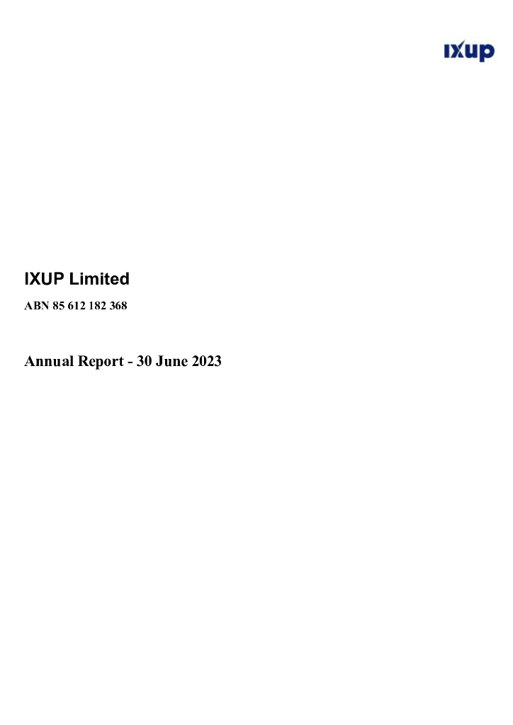 IXUP Limited（IXU）2023财年年度报告（英文版）