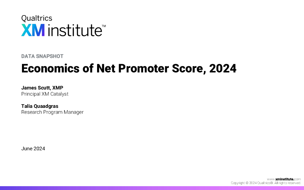 Qualtrics XM Institute：2024年净促销者经济学报告（英文版）