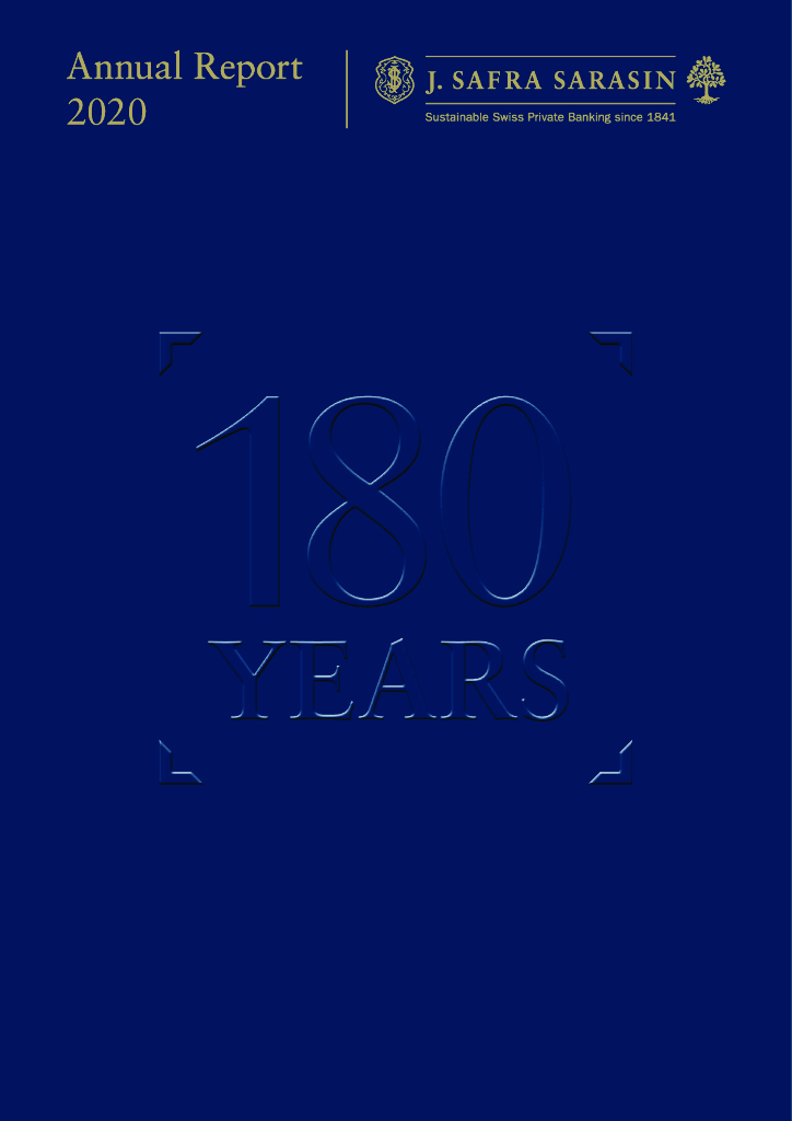 J.Safra Sarasin Group 2020财年年度报告（英文版）