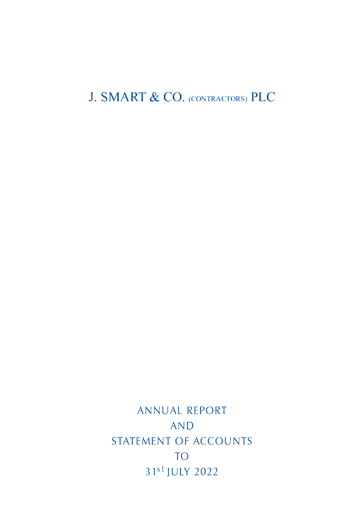 J.Smart&Co.Contractors PLC（SMJ）2022财年年度报告（英文版）