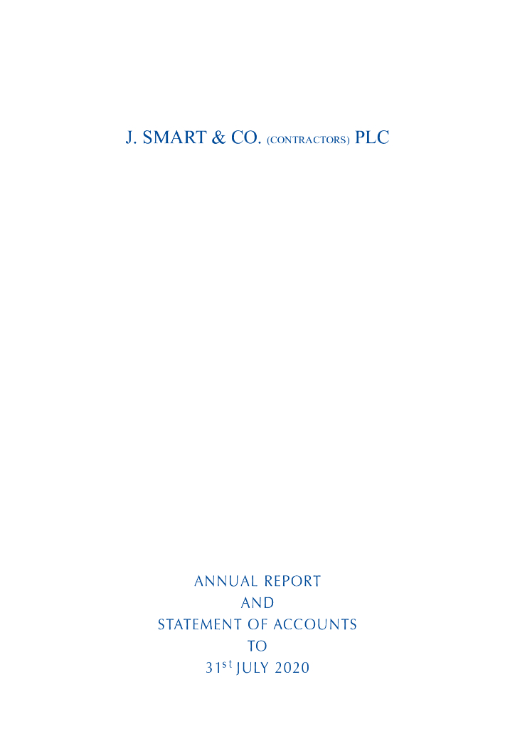 J.Smart&Co.Contractors PLC（SMJ）2020财年年度报告（英文版）