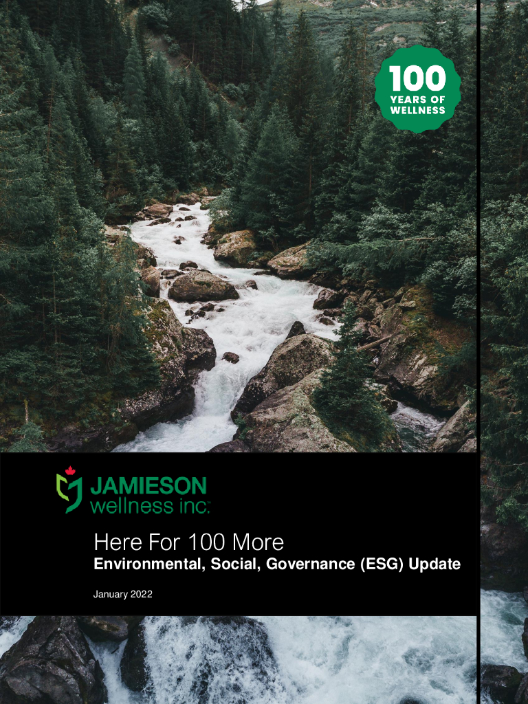 Jamieson Wellness Inc.（JWEL）2022年ESG报告（英文版）