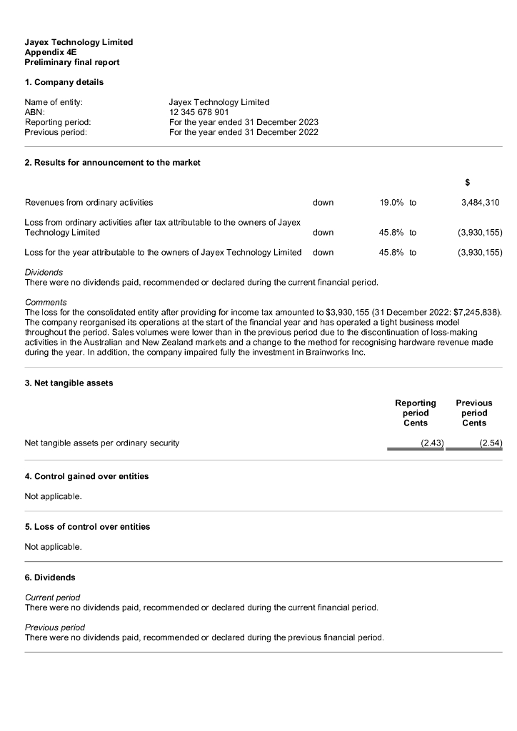 Jayex Technology Limited（JTL）2023财年年度报告（英文版）